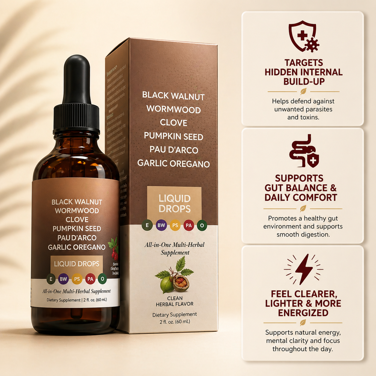 Black Walnut Wormwood Parasite Cleanse